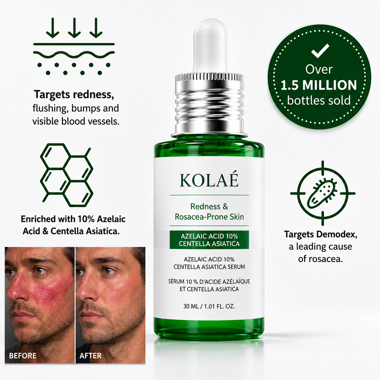 Kolaé Anti-Redness Serum Man